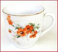 Kaffeetasse (8) - aus Porzellan mit Blumenmuster