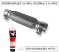Flexrohr Montage ohne Schweißen passend für Opel Vectra C 2.2i 16V, 147 PS+PASTE
