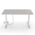 Yaasa Desk Pro 2 140x75cm - elektrisch höhenverstellbar - hellgrau/weiß