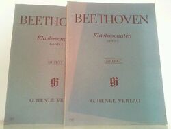 Klaviersonaten - Hier Band 1 und 2 in 2 Büchern komplett! Beethoven, Ludwig van: