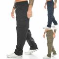 Herren Cargohose Outdoorhose Freizeithose Bundhose Herrenhose Stoff Lang M-XXXL