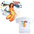 *3064 Surfer Vintage Tiki Surfing Surfschule T-Shirt pinup girl beach