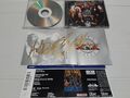 GUNS N ROSES autograph AXL & SLASH cd greatest hits signed live ticket concert