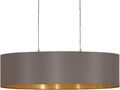 Eglo Decken Pendel Hänge Leuchte Lampe MASERLO Metall Textil cappuccino E27 78cm