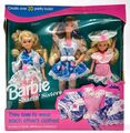 1992 Barbie Sharin' Sisters Puppen-Set / 3-Doll-Gift-Set / Mattel 10143 / NrfB