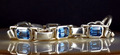 Armband Silber 925 Thomas Sabo Zirkonia blau massiv - modern & schwer 