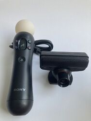 Sony PlayStation Move Motion Controller PS3/PS4 - Schwarz + Kamera
