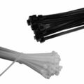 100 Stück Profi Kabelbinder schwarz oder weiß über 50 unterschiedliche Nylon UV