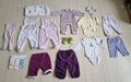 Baby Mädchen Junge Gr 62-68 Set Pullover Hose Jacke Strampler 