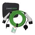 ZinnzGreen EV Ladekabel Elektroauto und Hybrid Mode3 Typ2-Typ2, Dreiphasen, 5M