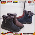 Winter Damen Schneeschuhe Wasserdicht Warm Stiefel Stiefeletten Flache Boots DE