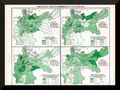 Historische Landkarte +Deutsches Reich+ 1895 +Verbreitung einiger Krankheiten+