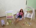 Barbie Baby Room Zimmer Möbel Mit Zubehör Playset