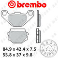 COPPIA PASTIGLIE FRENO BREMBO ANTERIORE PER SUZUKI LT EH, S 230 86>93 07KS04.SD