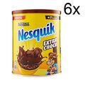6x Nesquik Extra Choco Cioccolato Solubile lösliche Schokolade von Milch 390 g