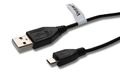 USB Datenkabel Micro-USB 1 Meter schwarz für Sony SRS-X2, SRS-X3,SRS-X7,SRS-BTV5