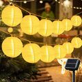 Solar Lichterkette Lampions Party 20/30/50/60 LED Außen Innen Lampion Garten DE