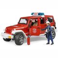 BRUDER 02528 Jeep Wrangler Unlimited Rubicon FeuerwehrEinsatzfahrzeug mit Figur