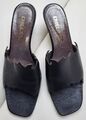 Chillany Sandaletten, Pantoletten, High Heels, Sommerschuhe  Gr. 38 / 5  schwarz