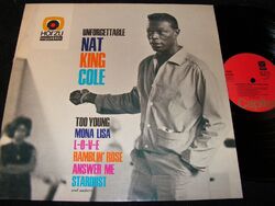 NAT KING COLE Unforgettable Nat King Cole / German LP HÖR ZU CAPITOL SHZE 147