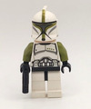 Lego Star Wars Minifigur Phase 1 Clone Trooper Sergeant Grün Sehr guter Zustand