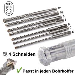 KSP-Tec | SDS Plus Bohrer Set | Hammerbohrer | Betonbohrer | Steinbohrer