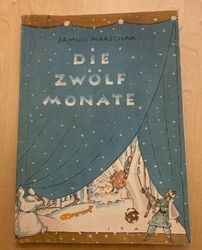 Altes Kinderbuch, die Zwölf Monate, von 1950