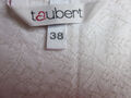 Hochwertiges Nachthemd von taubert -weiß m. Muster - 3/4 Arm -Baumwolle -Gr. 38