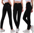 Damen Stretch Hose Jeans Look Röhre Skinny Jeggings Leggings Treggings 34 - 52
