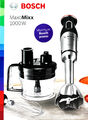 Bosch Stabmixer-Set Edelstahl 1000 Watt Food Prozessor MaxoMixx MS8CM6190 