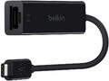Belkin USB C auf Gigabit Ethernet Adapter 14 cm Stecker schwarz
