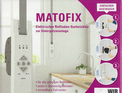 Matofix Elektrischer Rollladen-Gurtwickler Unterputzmontage m. Timer