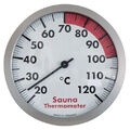 Sauna-Thermometer 120mm Saunathermometer analoge Temperaturmessung in der Sauna
