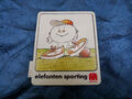Elefanten Sporting Sportschuhe für Kinder Mode 1980er Jahre Aufkleber ~11,5x10cm