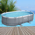 Poolfolie Bestway 488x305x107cm Pool Power Steel mit Rahmen Ersatz Swimming