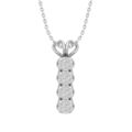 Sterlingsilber Diamant Tropfen Anhänger Halskette 18", 1,93 g Geschenk zum Muttertag