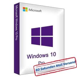 Windows 10 Pro Vollversion 32/64 bit Aktivierungsschlüssel Key Win 10