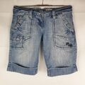 Fresh Made Damen Shorts Jeans Blau Gr:M Baumwolle