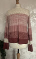Max Studio Damen Wollmischung Pullover Strickwaren rosa rot Größe L 🙂1