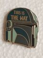 STAR WARS THE MANDALORIAN Pin Anstecker  THE MANDALORIAN HELM THIS IS THE WAY