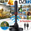 Digital DVB-T2 TV Receiver USB Stabantenne HDTV Antenne 30dBi Zimmerantenne DHL