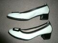 Neu Hispanitas Loreta Damen Ballerina Pumps Schuhe weiß schwarz Größe 38