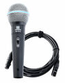 Profi DJ PA Vocal Mikrofon Gesangs Mikrophon Stage Hand Microphone XLR Kabel Set