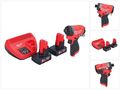 Milwaukee M12 FID2-602 Schlagschrauber 12 V 170 Nm 1/4" + 2x Akku 6,0 Ah + Lader