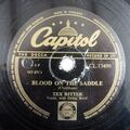 78rpm TEX RITTER blood on the saddle / bad brahma bull, CAPITOL  CL 13490