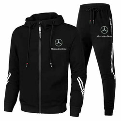 NEU Herren Jogginganzug Mercedes-Benz Logo bedruckte Sportjacke Sweatshirt GiftS