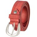 Bruno Banani Damengürtel Leder / Gürtel Damen, Vollrind-Leder, Nubukleder rot