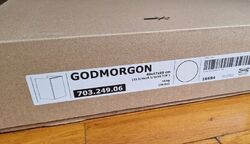 ⚜️ Ikea Godmorgon Hochglanz weiß Wäscheschrank Schublade 40cm 703.249.06 + Sack