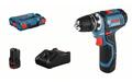 Bosch Akku-Bohrschrauber GSR 12V-15 FC, mit 2 x 2.0 Ah Akku, L-BOXX, 1 Aufsatz