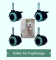 Rollen Peg Perego prima pappa zero 3  Hartbodenrollen 4 Stück Gummi